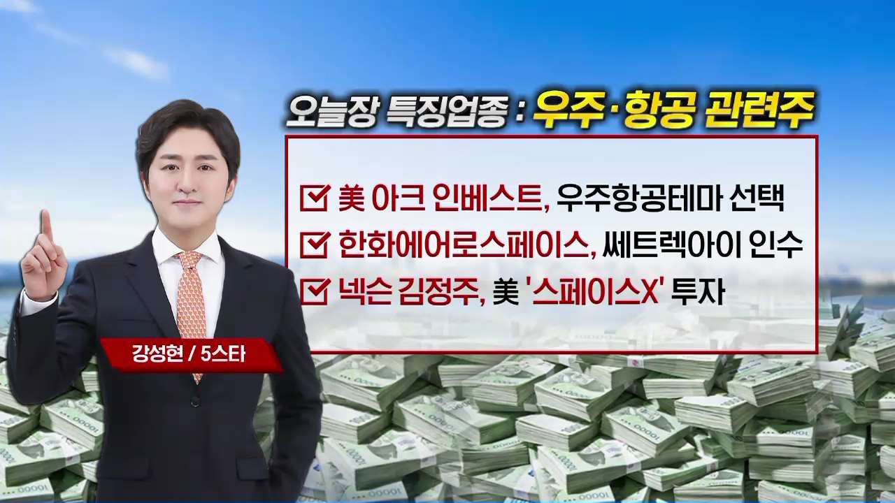 5스타 오후 장 투자전략] 우주항공 관련주 강세, 지금 사도 될까? - SBS Biz