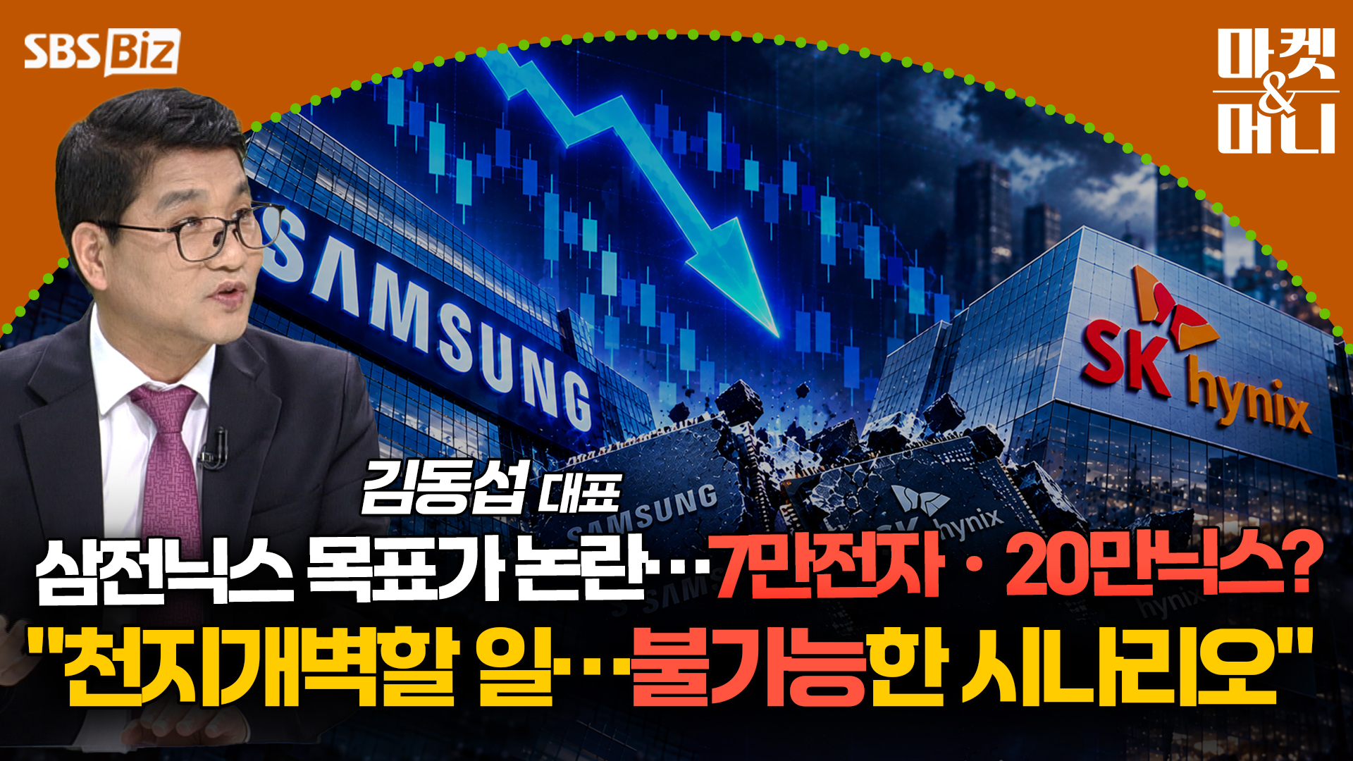 [투자전략 따라잡기] 삼전닉스 목표가 논란…7만전자ㆍ20만닉스?  천지개벽할 일…불가능한 시나리오 
